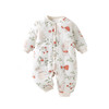 【婴儿三层夹棉薄棉连体衣】春秋a类长袖哈衣宝宝衣服秋款爬爬服初生婴儿衣服 商品缩略图4