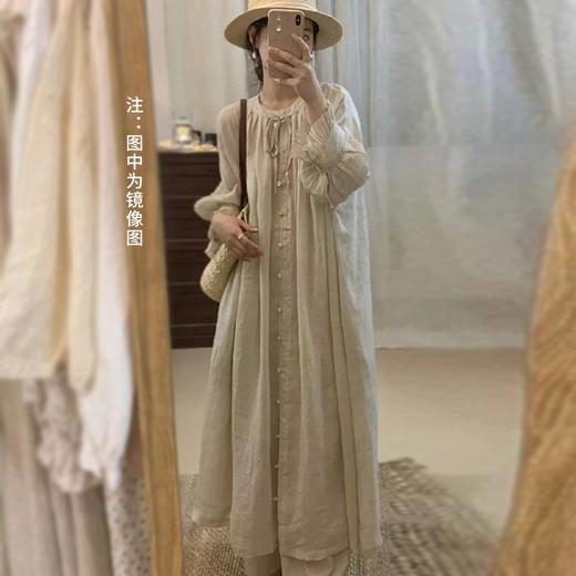 裁缝学苑AS328日系棉麻宽松连衣裙纸样女装衬衫裙茶歇长裙子打版裁剪样板 商品图4