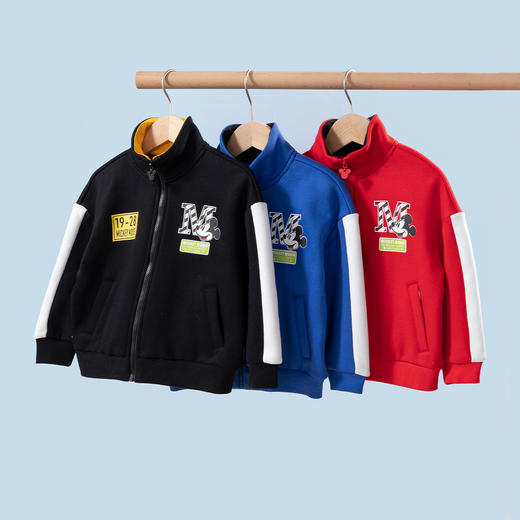 【商场同款】迪士尼秋季男童加绒前开外套223DS0663 商品图1