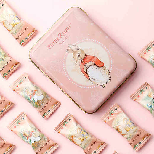  比得兔 草莓&树莓味奶糖糖果 50g 商品图1