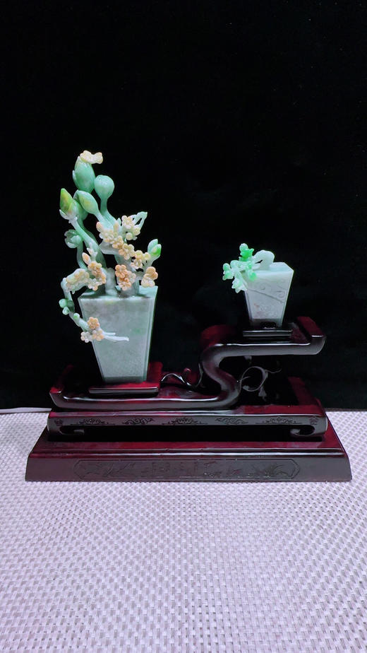 620334翡翠摆件【平安富贵】 商品图5