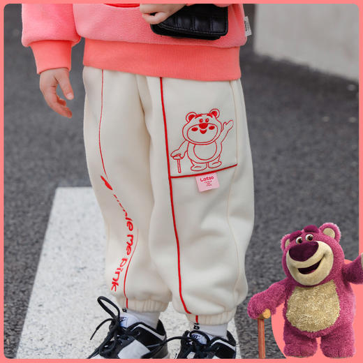 【商场同款】Disney/迪士尼童装草莓熊女童加绒长裤224DK0388 商品图1