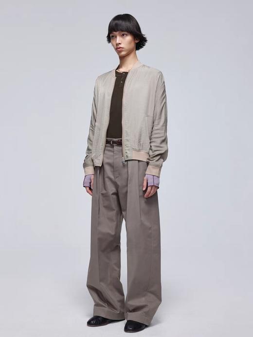 Simple Project/Y24248/缎面撞色线飞行夹克 商品图3