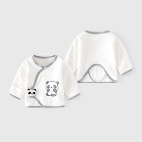 【新生婴儿无骨纯棉半背衣】内衣服春秋款初生睡衣胎帽子和尚服宝宝上衣