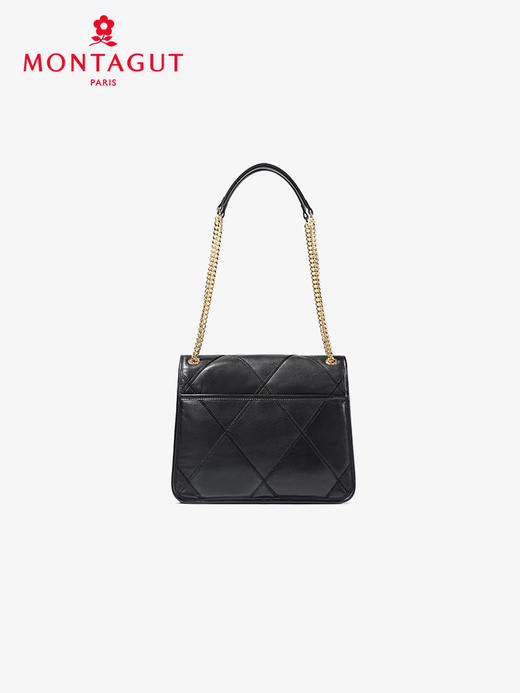 法国梦特娇羊皮时尚菱格单肩通勤斜挎包 商品图9