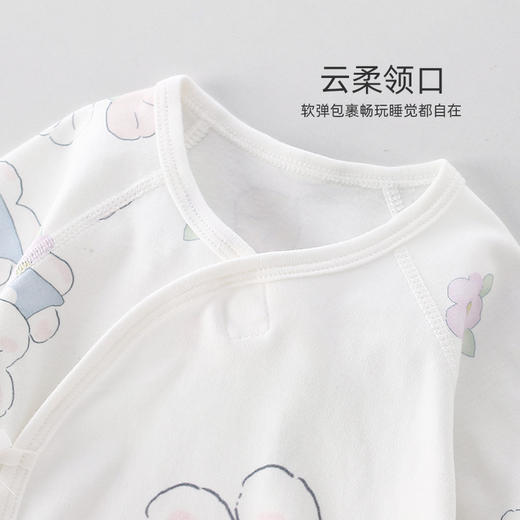 【可爱乐园新生婴儿纯棉无骨哈衣】爬服春季初生宝宝和尚服初夏婴儿衣服连体衣 商品图1