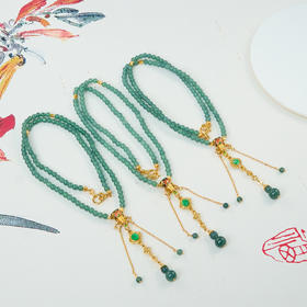 S925翡翠项链圆珠约5mm