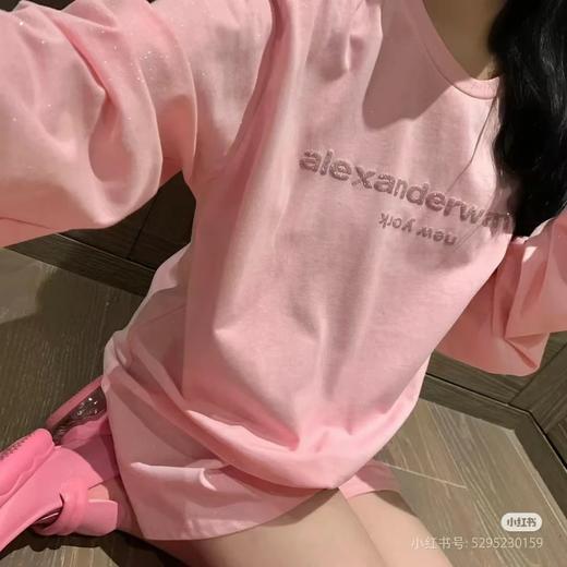 A@lexander发泡字母波绫闪情侣款长袖 商品图0