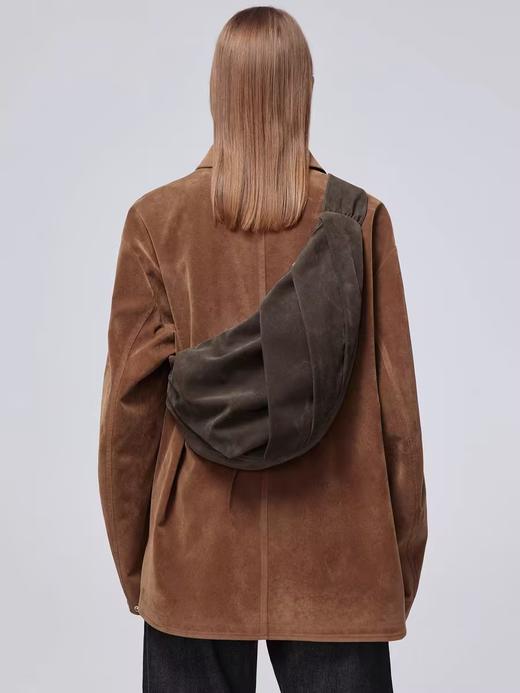 Simple Project/A24143/A24249/麂皮打褶斜挎包 商品图1