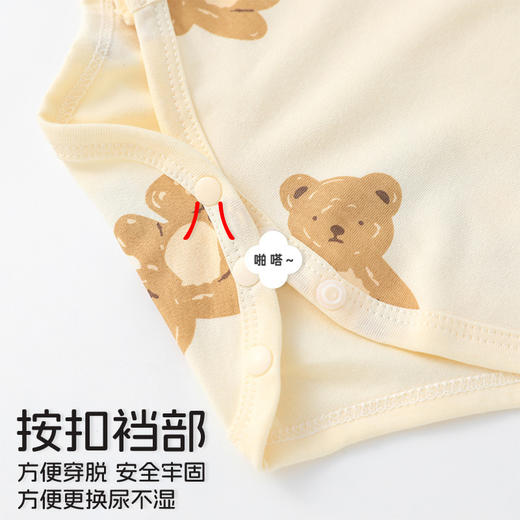 【婴儿a类无骨四季连体衣】纯棉宝宝衣服三角哈衣包屁衣爬服长袖 商品图3