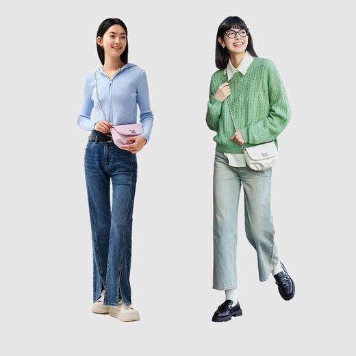 森马包包饺子包女新款时尚蝴蝶单肩包精致小巧褶皱斜挎包女包 商品图2