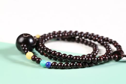 XYZT0104°守候/六字箴言小叶紫檀手串 商品图3