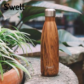 S'WELL保温杯不锈钢保温瓶户外运动保冷水杯男女生礼物 柚木 500ml 商品图8
