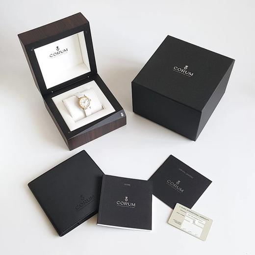 【95新】COROM昆仑海军上将系列32mm精钢/18k玫瑰金表圈钻刻石英女表 071216JH11 商品图1