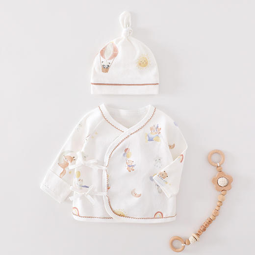 【新生儿无骨纯棉半背衣】A类秋冬款出生衣和尚服产房必备童装 商品图0