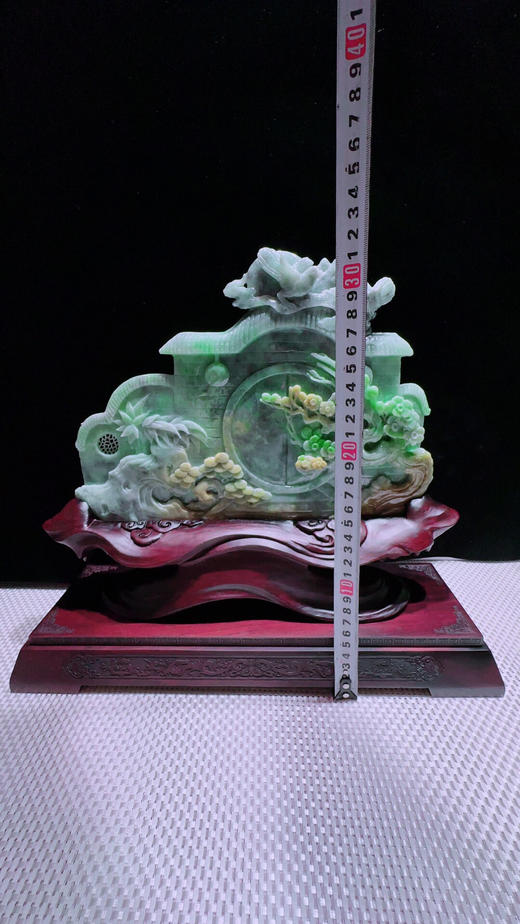 620312翡翠摆件【喜迎门 喜事连连】 商品图2