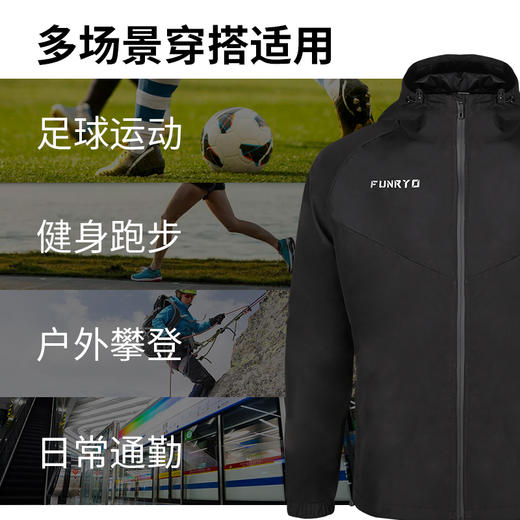 小李子蜂锐灵动系列风雨衣防风防雨足球运动训练外套青少年 商品图3
