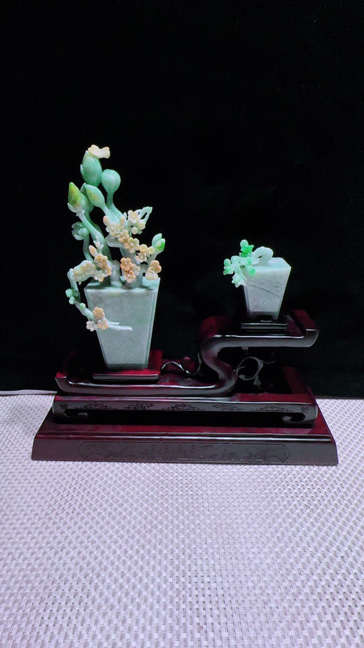 620334翡翠摆件【平安富贵】 商品图4