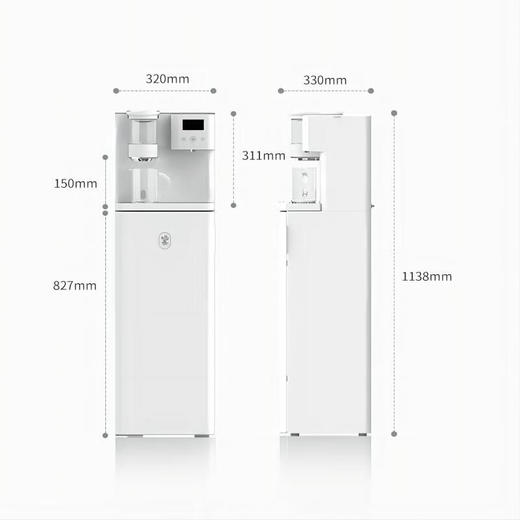 鸣盏即热茶吧机饮水机 智能熟水泡茶机 茶吧饮水一体柜 高端客厅用办公室大型饮水机教师中秋节礼物 MZ908米白色即热型 商品图7