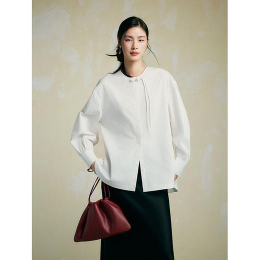 棉仓357604001-新中式盘扣衬衫 商品图0