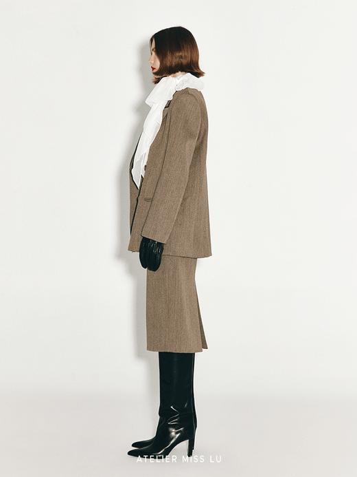 【美拉德之歌】双排扣复古廓形绵羊毛西装外套 商品图1