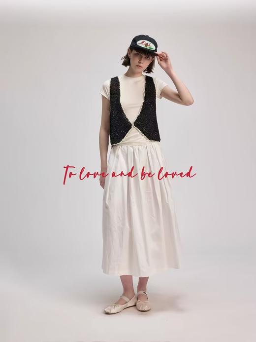 shyshystill/shy202402030/全手工钩针亮片拼色老师傅手艺设计感马甲 商品图3