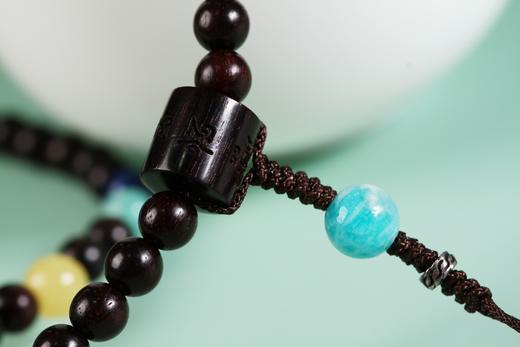 XYZT0104°守候/六字箴言小叶紫檀手串 商品图5