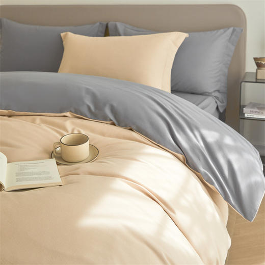 【全棉磨毛双拼四件套】全棉磨毛四件套秋冬厚款纯棉床品件套双拼标准床单款   良品 商品图3