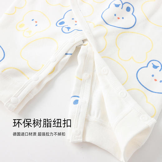 【新生儿全棉舒柔蝴蝶衣】春秋宝宝连体衣纯棉a类衣服宝宝和尚服系带婴儿哈衣 商品图3