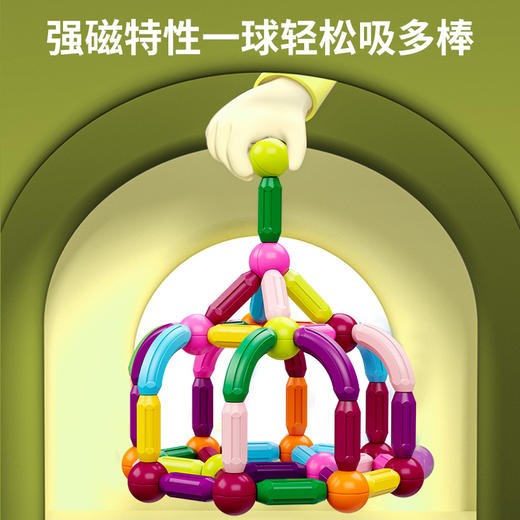 品牌直发 | 🔥王炸高口碑磁力棒 香港大牌纽奇新款磁力棒 磁力玩具中的天花板！大颗粒 强吸附 想怎么玩就怎么玩！ 商品图4
