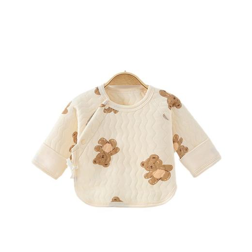 【新生儿保暖无骨半背衣】a类婴儿单上衣和尚服春秋宝宝保暖内衣 商品图4