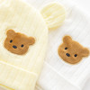 【新生儿纯棉四季双层胎帽】男女宝宝婴儿小熊卡通护卤门帽子0-3个月 商品缩略图3