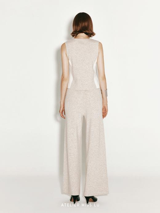 【凛冬光影】几何撞色羊绒羊毛混纺马甲 商品图3