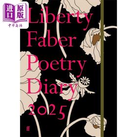 预售 【中商原版】Faber 诗歌日记 2025 英文原版 Liberty Faber Poetry Diary 2025 名家经典诗歌集