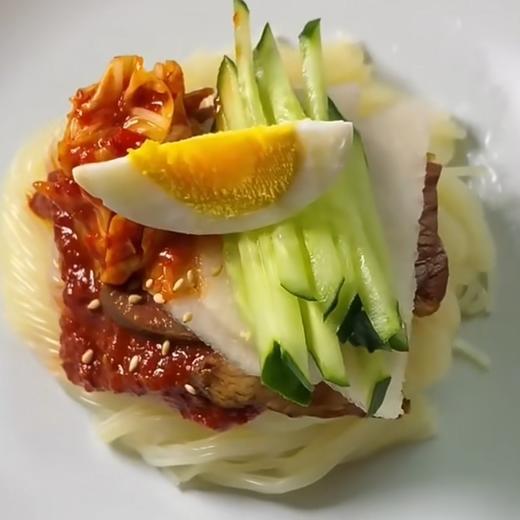 玲儿小菜 韩式口味小麦拌面480g 령이네반찬 한식비빔면(소스포함)480g 商品图0