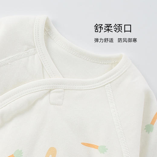 【宝宝秋冬三层夹棉蝴蝶衣】婴儿连体衣秋冬a类衣服和尚服40克夹棉连身哈衣新生儿蝴蝶衣 商品图1