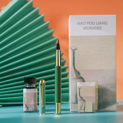 小清新书法练字软笔 狼毫小楷 抄经毛笔 可替换墨囊 莫兰迪钢笔式毛笔 学生练字笔初学者  开学季必备 教师节送老师 商品图3