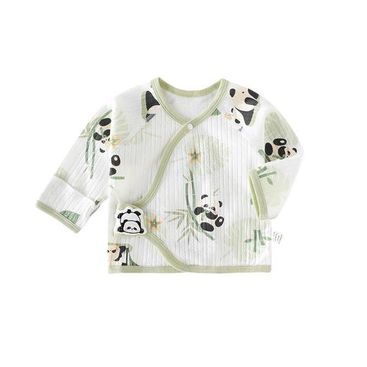 【新生儿纯棉无骨薄款护肚半背衣】婴儿衣服春秋季上衣初生宝宝和尚服 商品图4