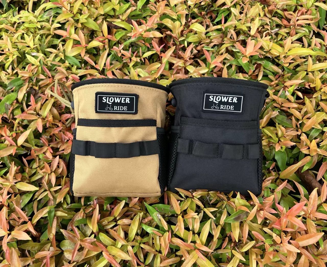 SLOWER 新款多功能车头水壶包 车把挂包 露营收纳小挂包