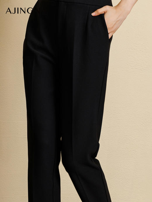 【商场同款】阿菁娜撞色夹芽高腰经典烟管小脚裤A29Q210060 商品图4