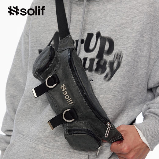 solif原创时尚户外骑行休闲胸包个性百搭腰包男女士潮流胸包新款 商品图1