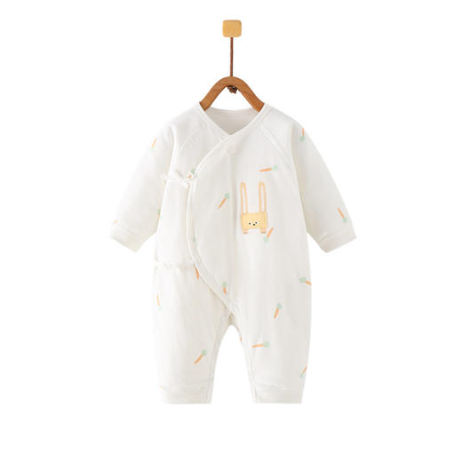 【宝宝秋冬三层夹棉蝴蝶衣】婴儿连体衣秋冬a类衣服和尚服40克夹棉连身哈衣新生儿蝴蝶衣 商品图4