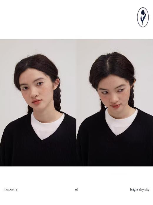 shyshystill/shy202308053/v领全羊毛经典扭花毛衣 商品图4