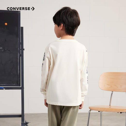CONVERSE 春 大童 小童 长袖T恤 CNVN-LK-D535 商品图3