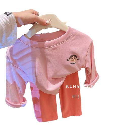 【儿童德绒家居服套装】2024秋冬新款女童保暖内衣套装韩版童装 商品图4