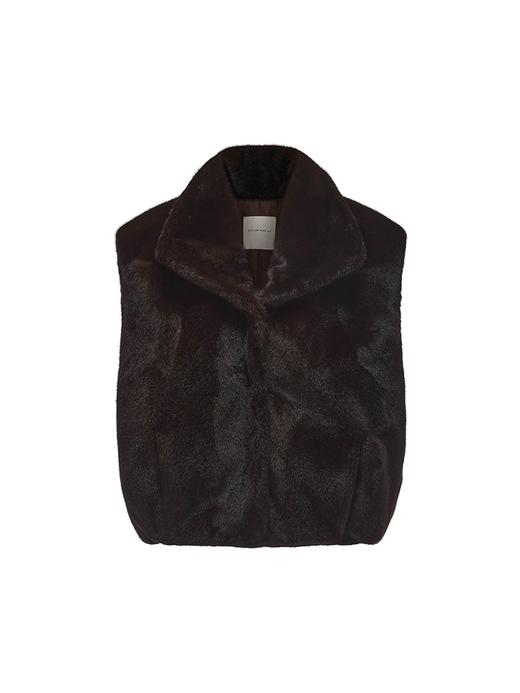 【可可泰迪】复古百搭仿皮草造型马甲 商品图4