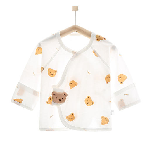 【初生婴儿薄款无骨半背衣】夏天52码0一3个月2刚出生胎儿和尚上衣夏季薄款a类 商品图4