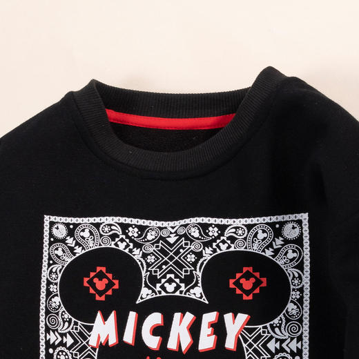 【商场同款】迪士尼男童上衣秋季中国风加绒套头卫衣224DS0858 商品图8