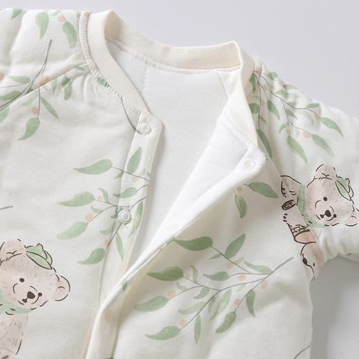 【婴儿三层夹棉薄棉连体衣】春秋a类长袖哈衣宝宝衣服秋款爬爬服初生婴儿衣服 商品图1