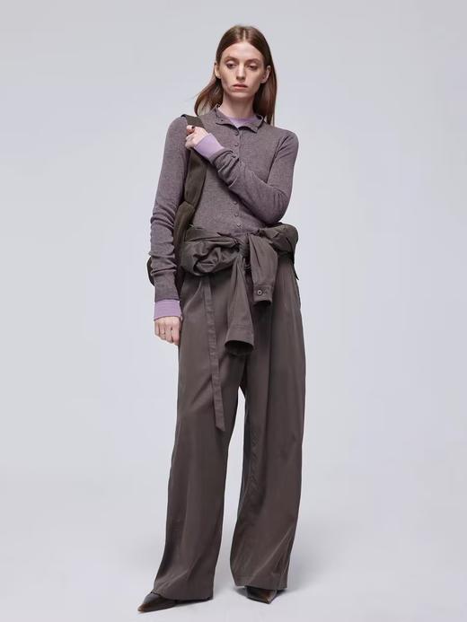 Simple Project/M24126/高领纽扣羊毛针织衫 商品图3